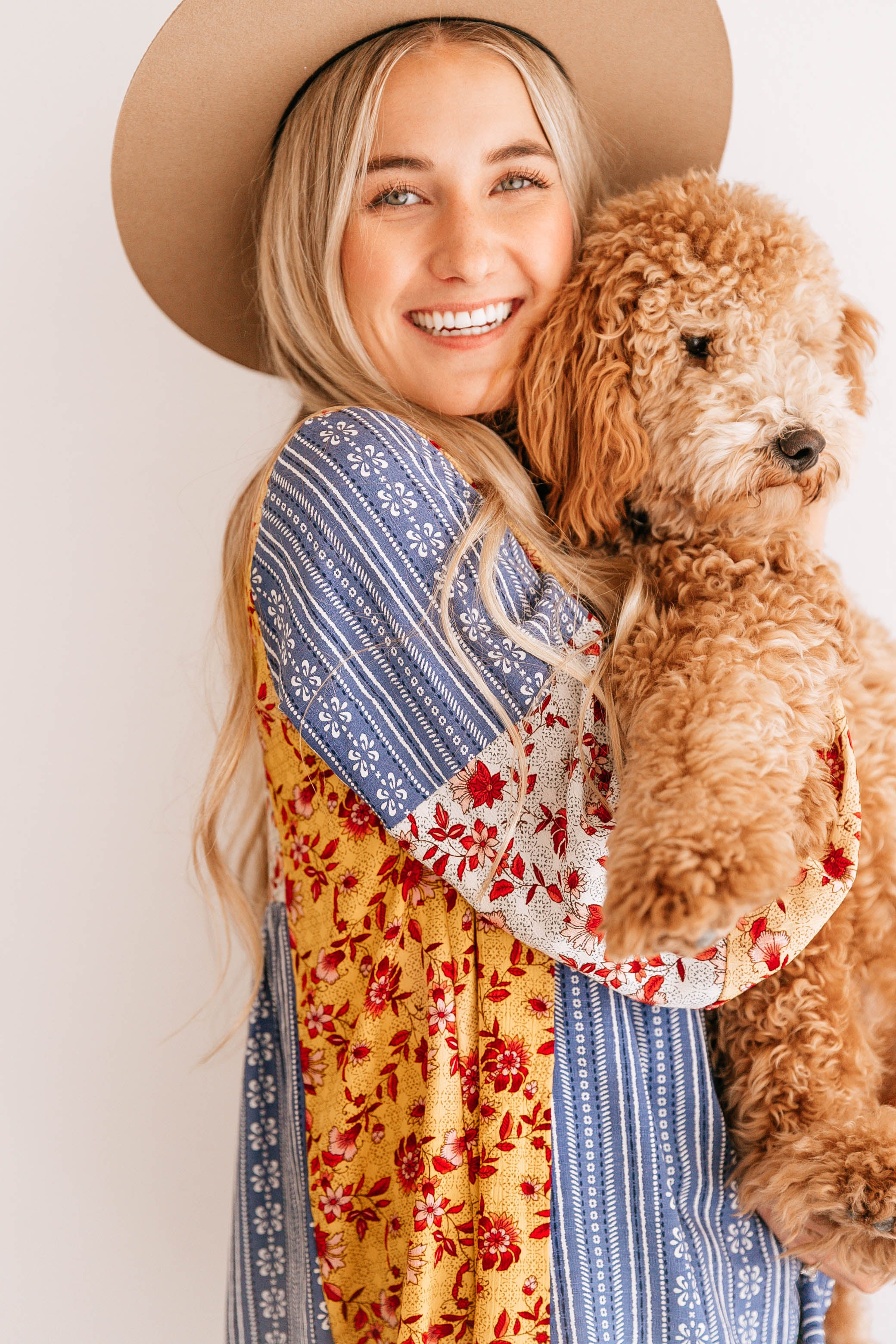 Floral Puff-Sleeve Tunic