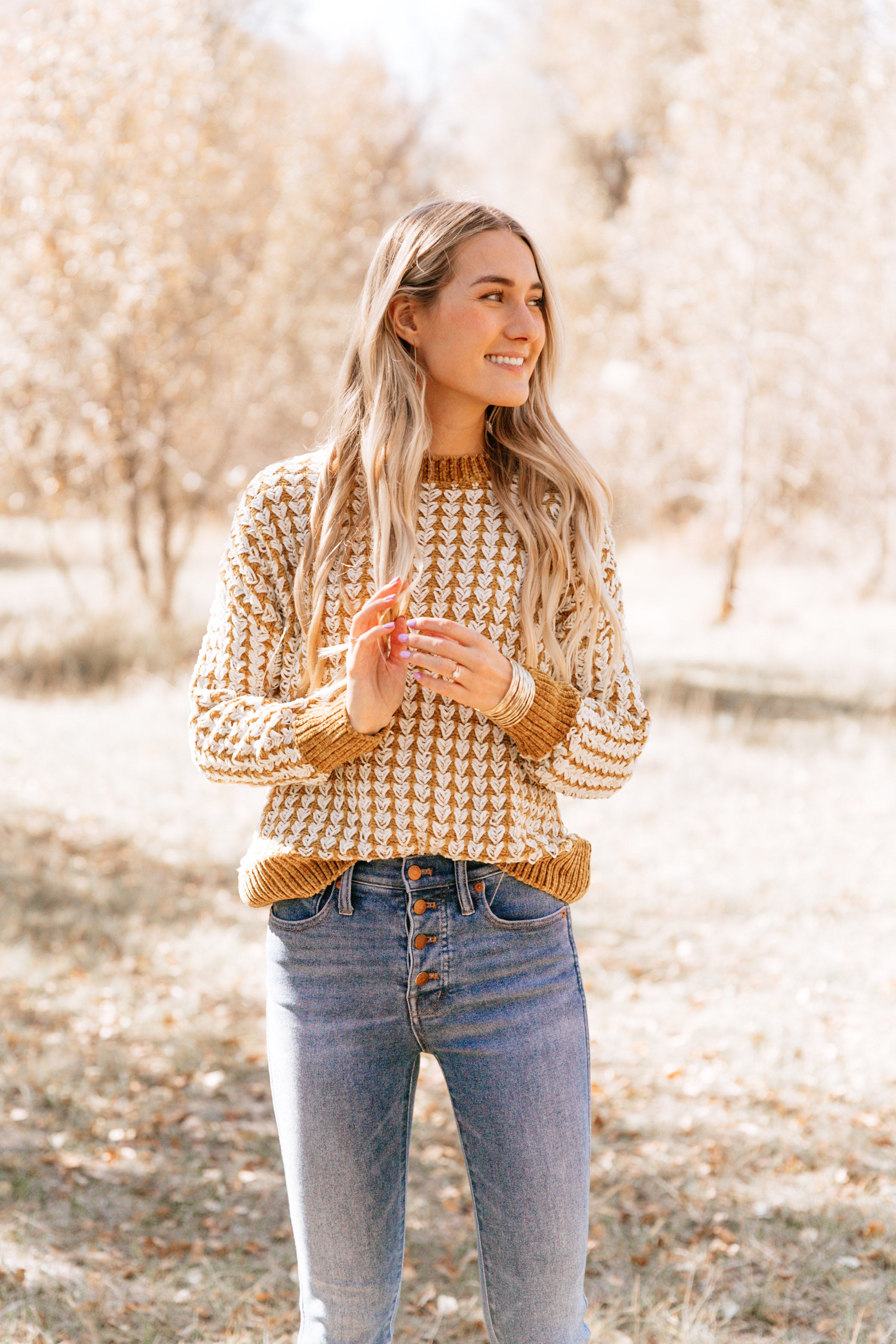 Golden Knit Sweater