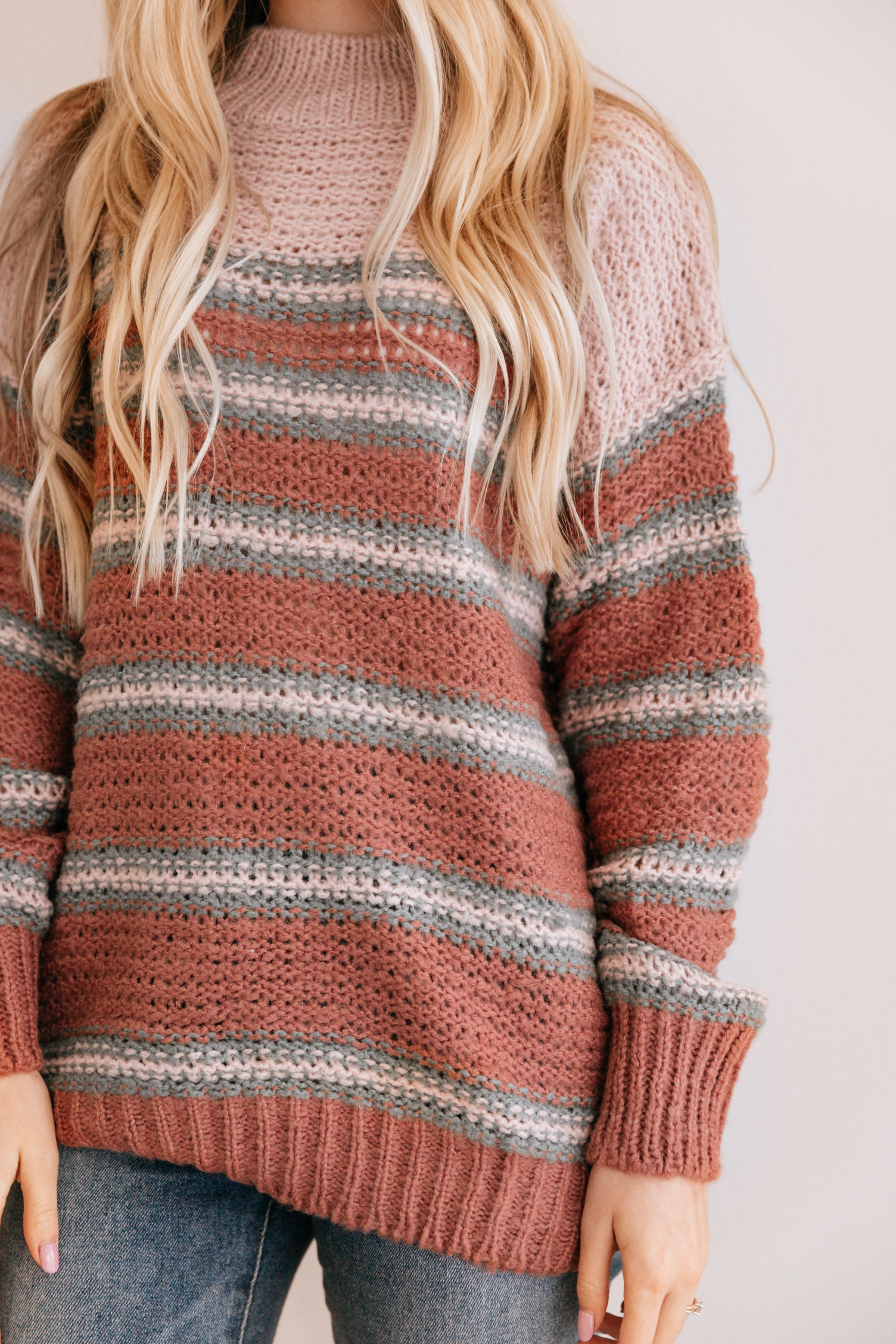 Ash Rose Stripe Sweater