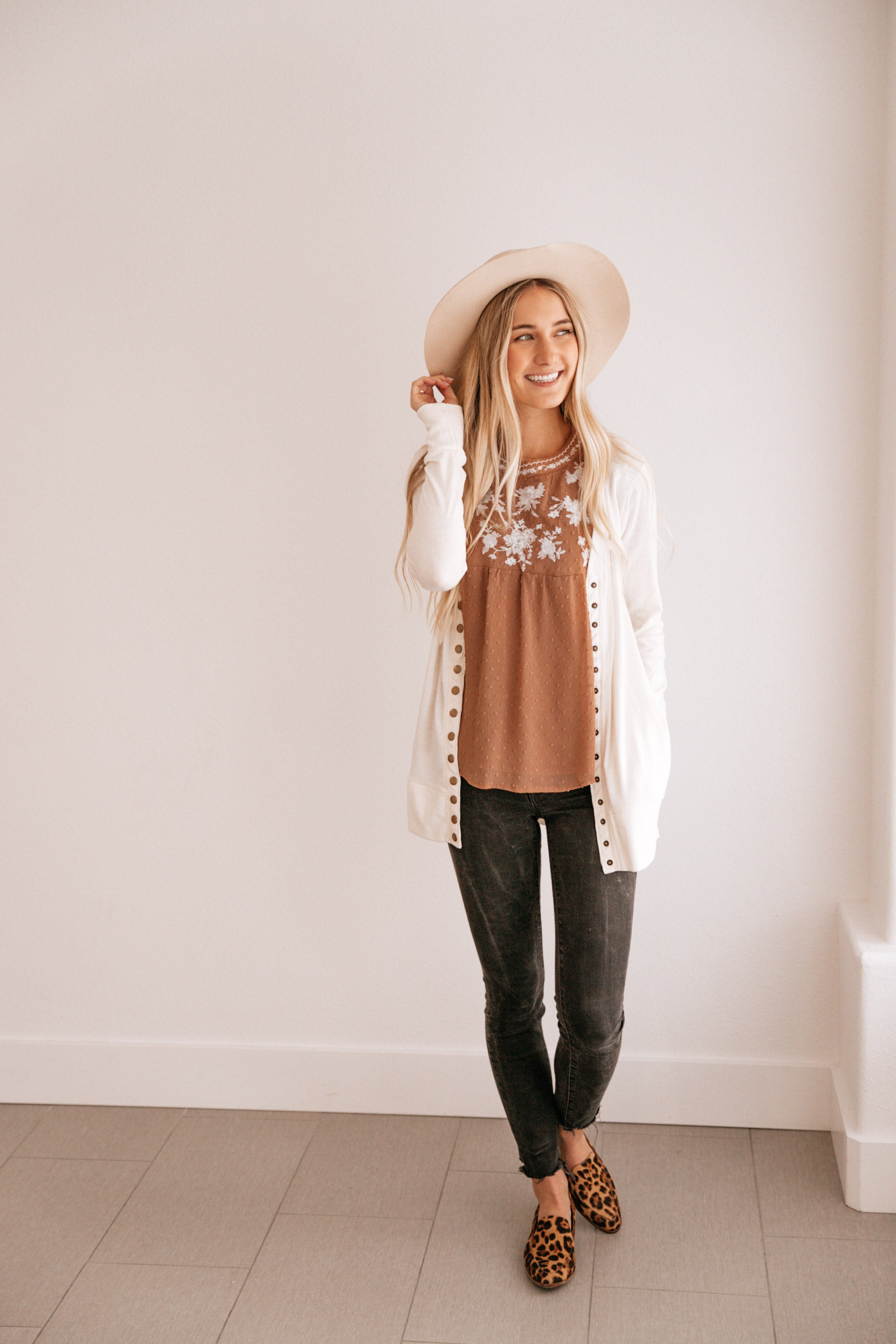 Floral Empire-Waist Top